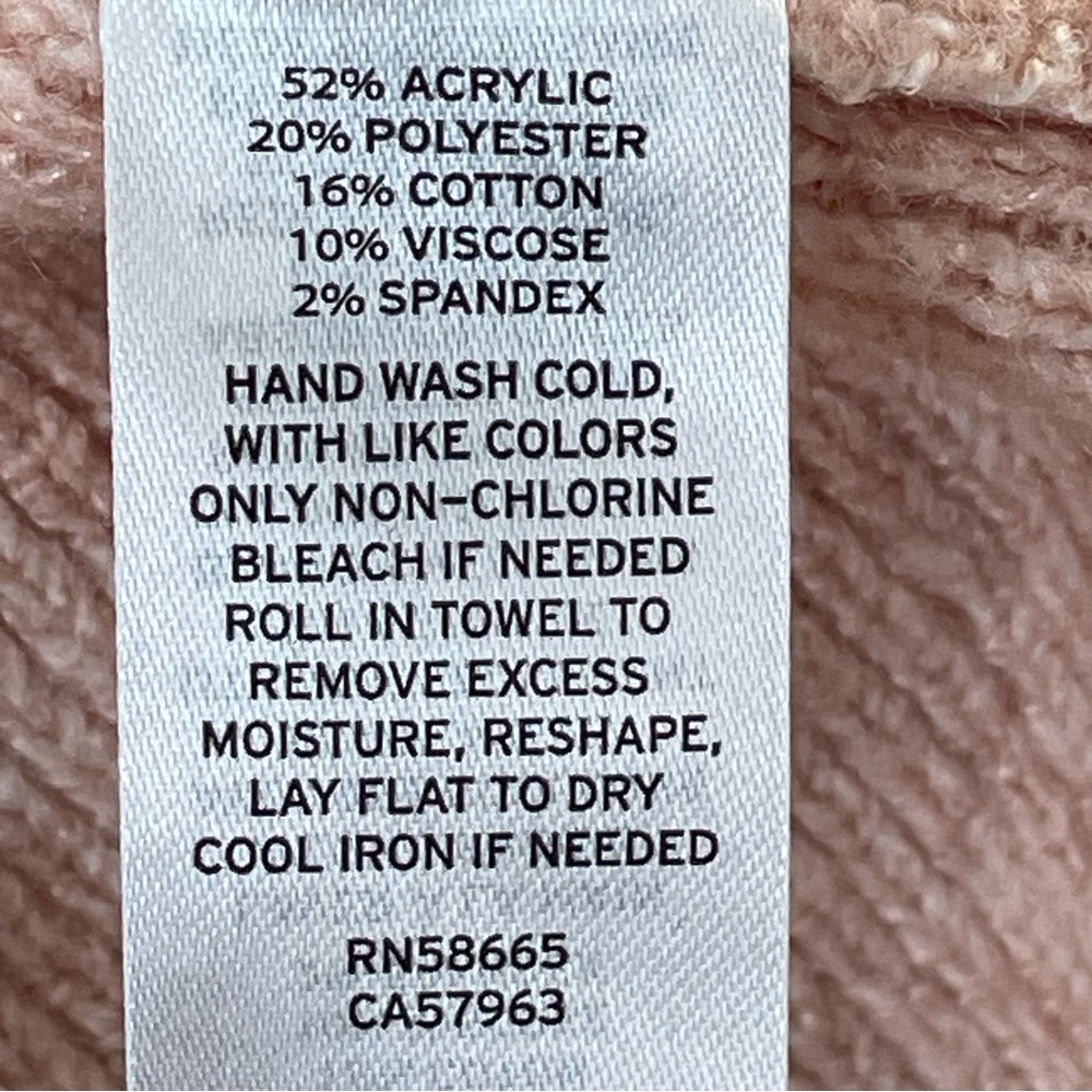 Treasure & Bond off the Shoulder Sweater Nordstrom Woman’s Size L Pink Smoke - Picture 16 of 16